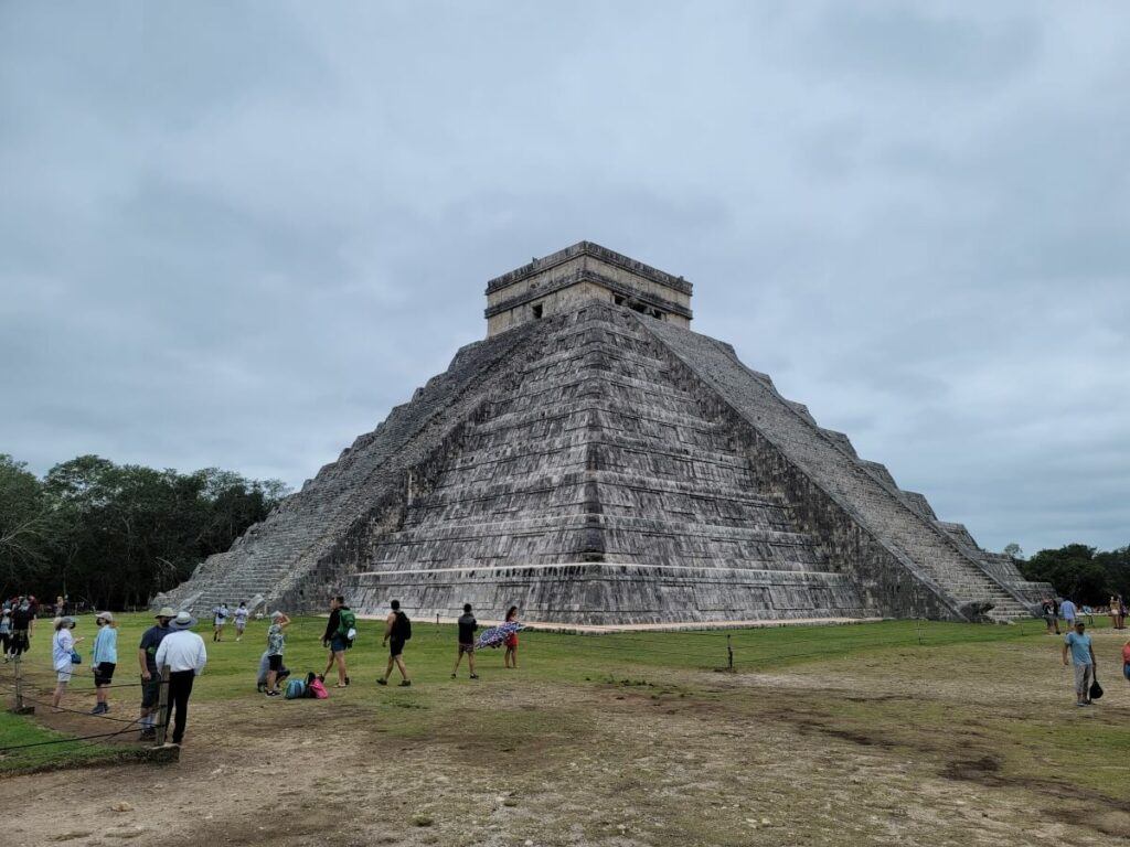 A Maya pyramid.