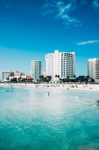 Hotels in the Zona Hotelera District of Cancun.