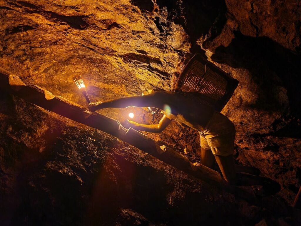 Interior of a mine.