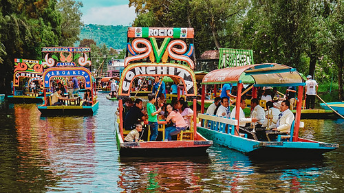 Xochimilco Trajineras in Xochimilco, Mexico City
