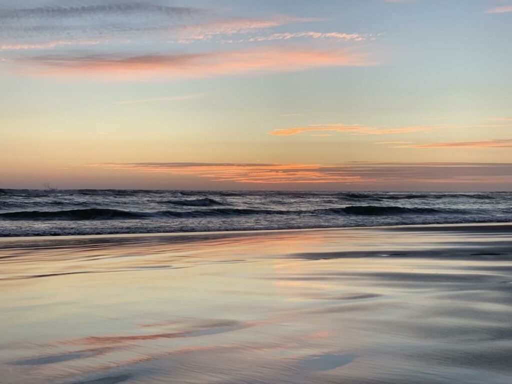 Acapulco beach at dawn.