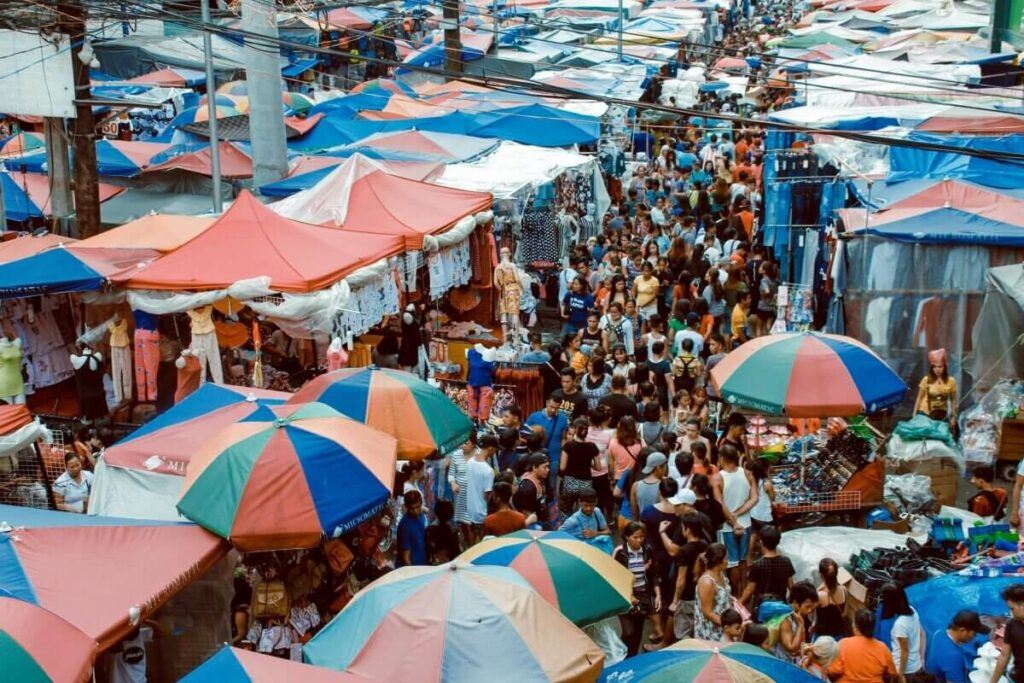 Crowded market