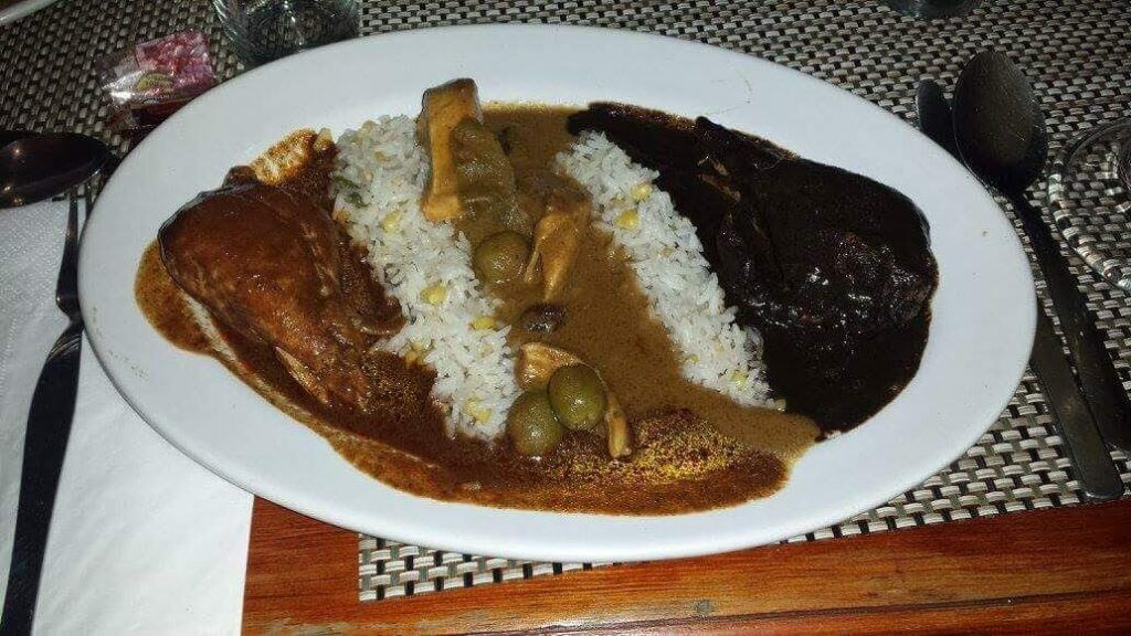 Three different types of Oaxacan mole.