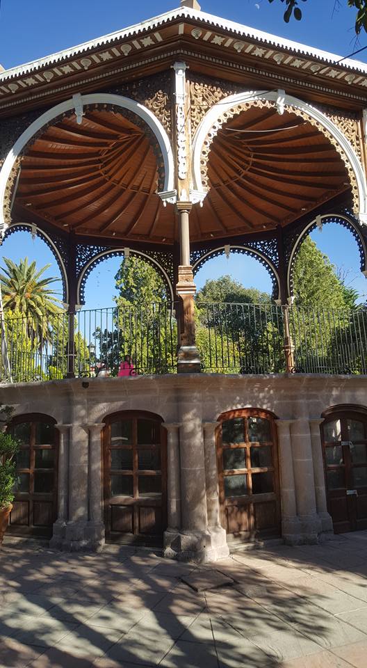 Kiosk at the main plaza in Jerez, Zacatecas.