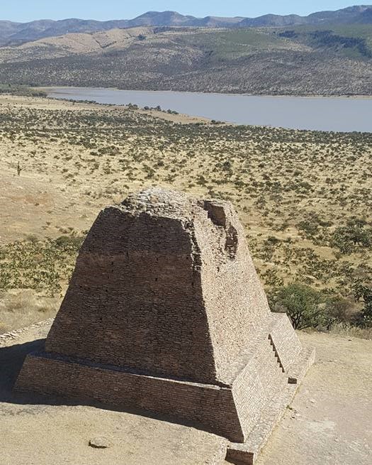 Main pyramid in La Quemada, Zacatecas.