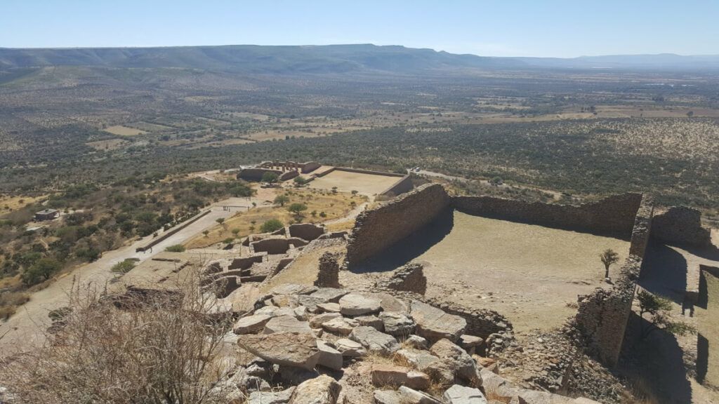 View from atop La Quemada, Zacatecas.