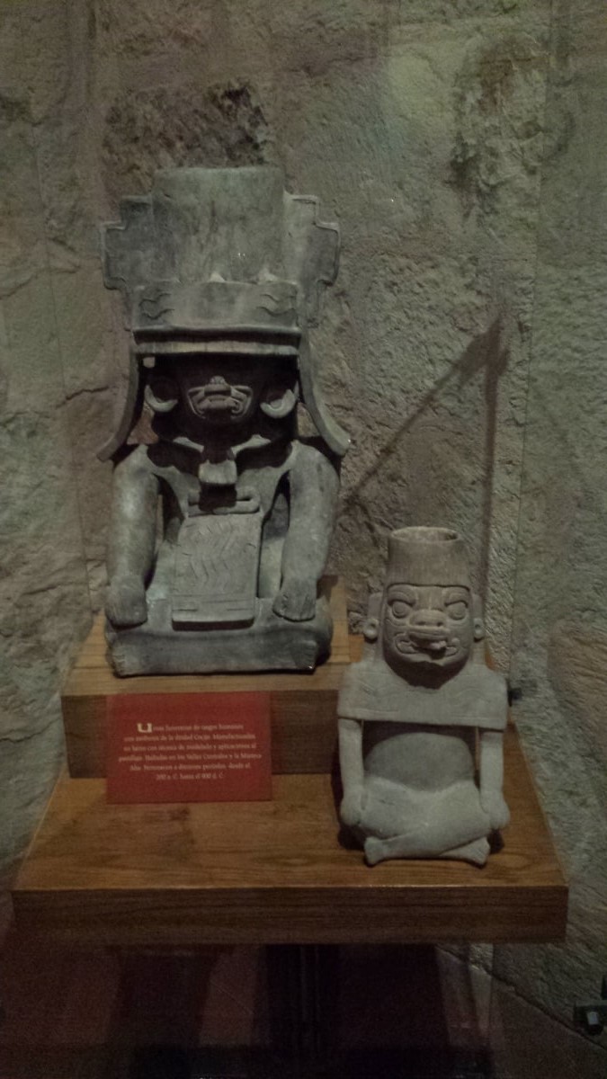 Ancient Zapotec statues.