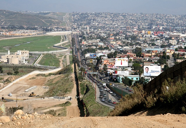 Border between Mexico and the U.S.