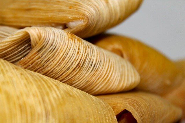 A plate of tamales.