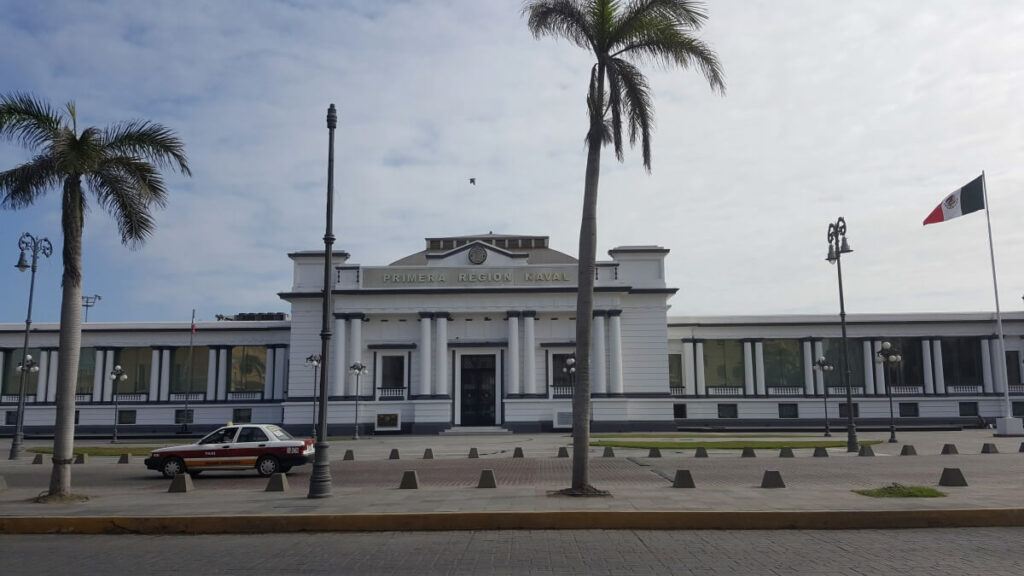 A whitewashed building in Veracruz.