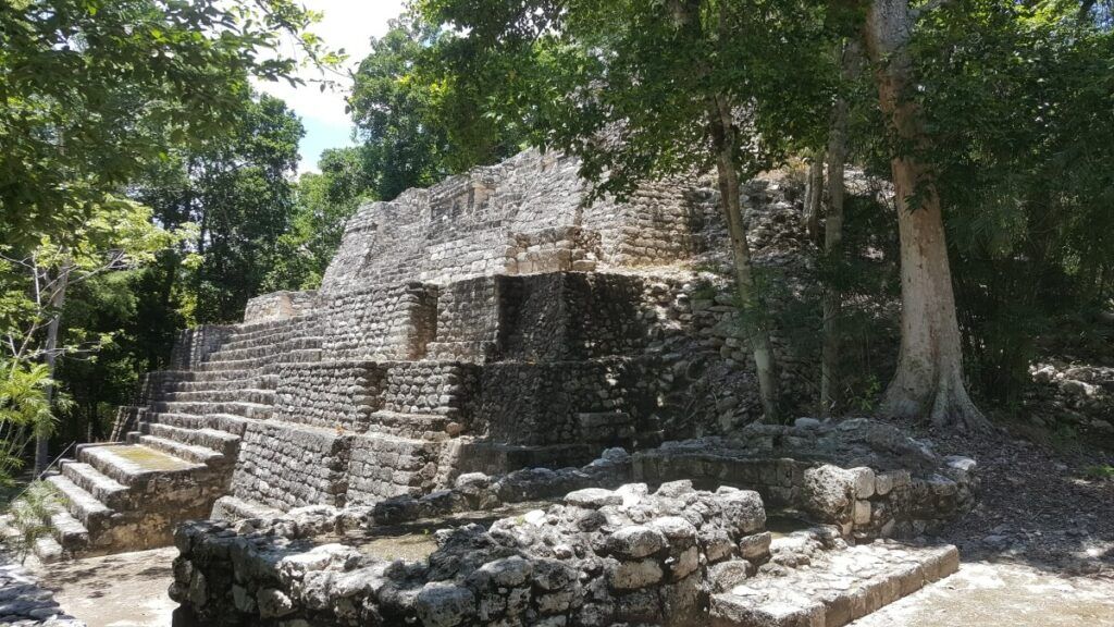 Maya ruins of Balamku.