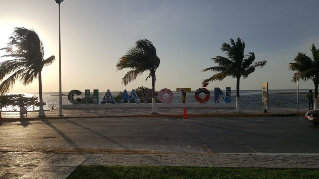 Champoton colorful letters.