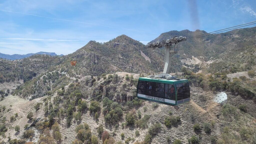 Aerial tram at adventure park.