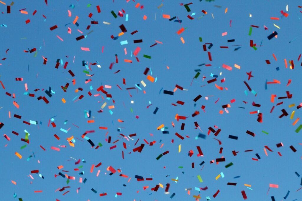 Confetti at Mazatlan Carnival.