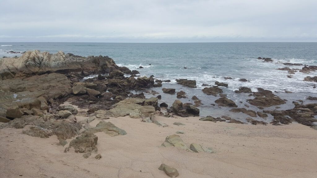 A rocky beach in Mazatlan.